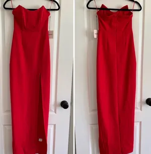 Super down Ryleigh Strapless Maxi Dress thumbnail 4