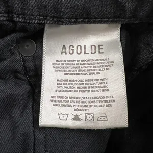 Agolde Nico High Rise Slim in Spirit Black Jeans High Rise 26” Inseam Size 26 thumbnail 6