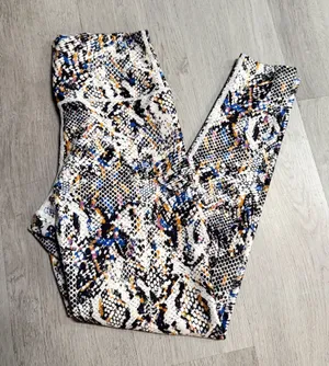 Sage animal print leggings thumbnail 1
