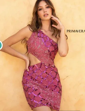 Primavera Pink Homecoming Dress thumbnail 4