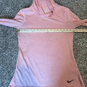 Nike Dri-FIT Womens Small Pink Heathered Long Sleeve Pullover Training‎ Hoodie thumbnail 4