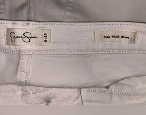 high waist white shorts size 8/29 thumbnail 4