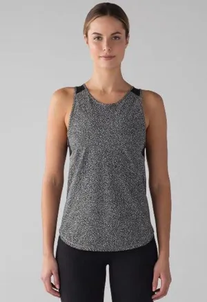 Lululemon Sculpt Tank II Chakra Print Alpine White Black / Black Size 6 thumbnail 1