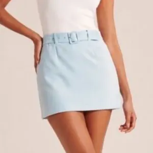 Abercrombie & Fitch Light Blue Skort Side Zip Mini Skirt Shorts Medium thumbnail 7