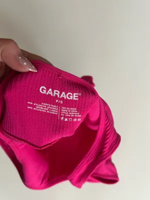 Garage pink ribbed bodysuit  thumbnail 4