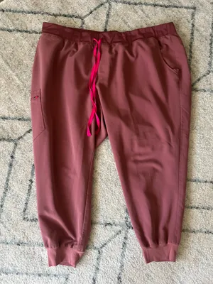 FIGS Women’s Scrub Pants Zamora Joggers Mauve Size 4XL/P thumbnail 2