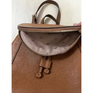 Kate Spade New York Leila Medium Flap Backpack Brown Pebbled Leather thumbnail 13