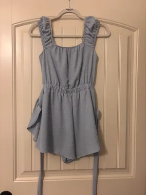 Altar'd State Blue Romper thumbnail 3