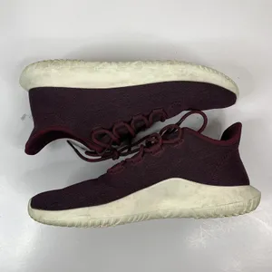 Adidas Size 10 Tubular Shadow Maroon Burgundy Knit Sneakers CQ2461 Low Top Shoe thumbnail 4