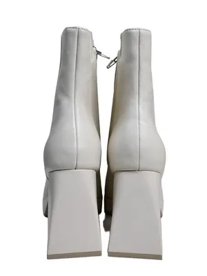 Dolce Vita Womens 10 Ulyses Platform Bootie in Ivory Leather NEW thumbnail 7