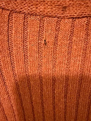 Free People Movement Medium Rust Orange Ribbed Button-Front Women's Cardigan. thumbnail 10
