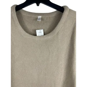 Cato Poncho Tan Knit Fringed Hem Pullover Sweater One Size NWT thumbnail 5