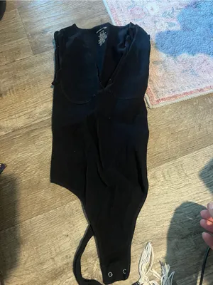 Free people intimately seamless black bodysuit small thumbnail 3