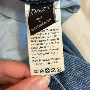 DAZY Blue High Waisted Wide-Leg Casual Jeans thumbnail 5