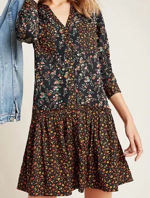 Anthropologie Maeve Marlie Button-Front Tunic thumbnail 1