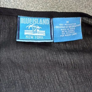 Blue Island Black Embellished Long Sleeve tunic thumbnail 3