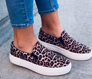 Leopard Slip On Sneakers Multi Size 8 thumbnail 1
