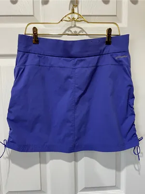 Columbia Omni Shade Skort Skirt Built -On Shorts Purple Size Large Sporty Comfy thumbnail 3