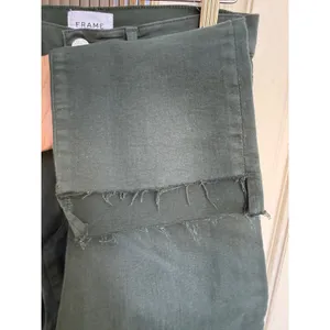 FRAME Le High Straight Jeans Pine Green Raw Hem LHSTRS403C Womens Size‎ 29 thumbnail 2