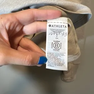Athleta Softluxe Top Women's Small Gray Mock Neck Raglan Thumbhole thumbnail 7