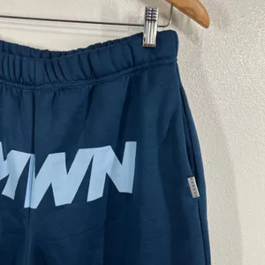 SUMWON Wide Leg Lounge Pants M Blue Fleece Cozy‎ High Waist Pull On Casual thumbnail 6