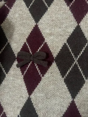 Forward Young Contemporary Beige Argyle Bow thumbnail 2