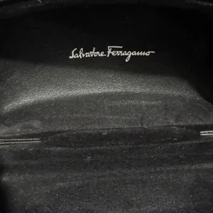 Salvatore Ferragamo Sunglasses Eyewear Hard Case Logo Black Textured Storage thumbnail 8