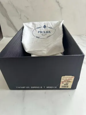 PRADA Gray Black Suede Animal Print Heels Size 40.5 / 10.5 thumbnail 12