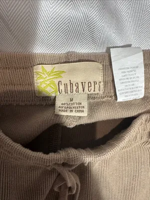 Cubavera woman Drawstring Sweatpants in Brown thumbnail 3