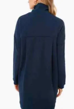 Navy Turtleneck Dress thumbnail 2