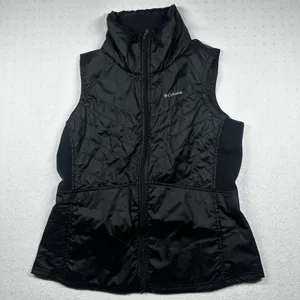 Columbia Women’s Black Puffer Vest Full Zip Outdoor Hiking Size Large thumbnail 1