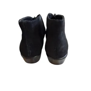 AEROSOLES Black Suede Zip Wedge Booties Ankle Boots Size 6.5 thumbnail 5