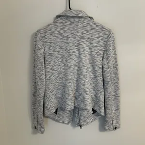 Cabi Neo Moto Sweater Jacket Light Heathered Gray Zip Up Style 5102 Size‎ XS thumbnail 6