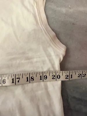 NWOT Madewell Size S Cream Softfade Cotton Sleeveless Crop Muscle Tee Shirt thumbnail 8