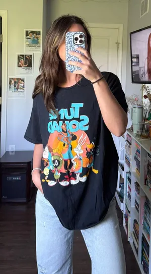 Tune Squad Tshirt Black Size XL thumbnail 1