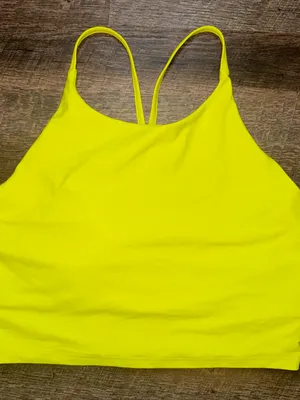 Old Navy Powersoft Neon Strappy Crop Tank Top Size XL thumbnail 1