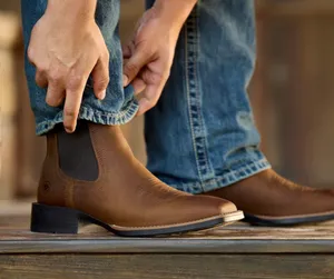 Ariat Booker Chelsea Wide Square Toe Western Boot thumbnail 2