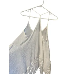 Unbranded Sheer Beach CoverUp Tassel Top sz Large thumbnail 5