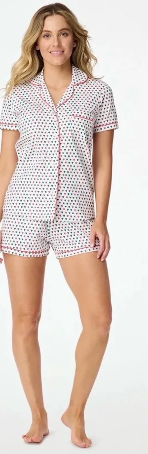 Roller Rabbit Holiday Hearts Limited Edition Pajama Set thumbnail 1