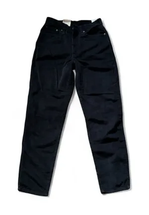 Levi's High-Waist Corduroy Mom Jean Black Ankle Size 27x30 Casual Classic thumbnail 1
