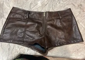 Amazon Never Worn Micro Leather Shorts thumbnail 1