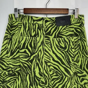 BDG Wide Leg Urban Outfitters Corduroy Pants 29 x 32 Juno Green Zebra Carpenter thumbnail 6