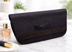 Giorgio Armani Hanging Toiletry Bag | Armani Code Black Travel Organizer thumbnail 1