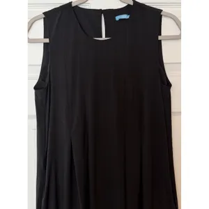 J. McLaughlin Maxi‎ Dress S Black Catalina Cloth Sleeveless Pockets Minimalist thumbnail 7