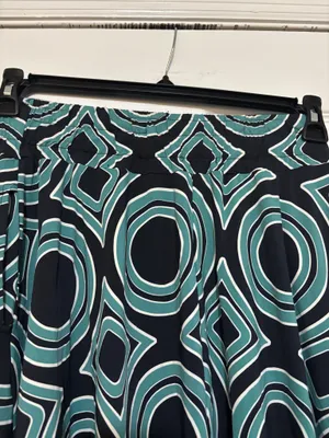 Ave Cesar Midi Skirt with Abstract Geometric Circle and Diamond Pattern Multiple Size M thumbnail 3