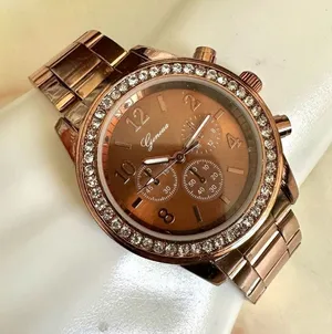 Geneva rose gold tone rhinestone Watch thumbnail 1