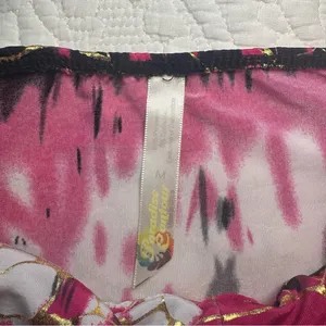 Paradise Contour Y2K Halter Dress. Pink and Gold. Size: Medium. thumbnail 5