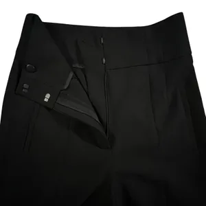 Zara High Waisted‎ Tailored Trousers Womens S Black Slim Dress Pants thumbnail 3