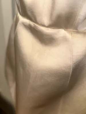 Oh Polly Halterneck Structured Tulip Mini Dress in Ivory thumbnail 9