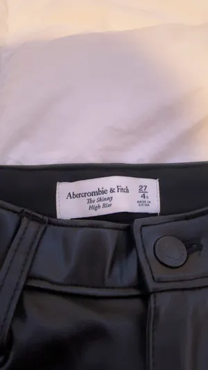 Abercrombie and Fitch leather pants thumbnail 2